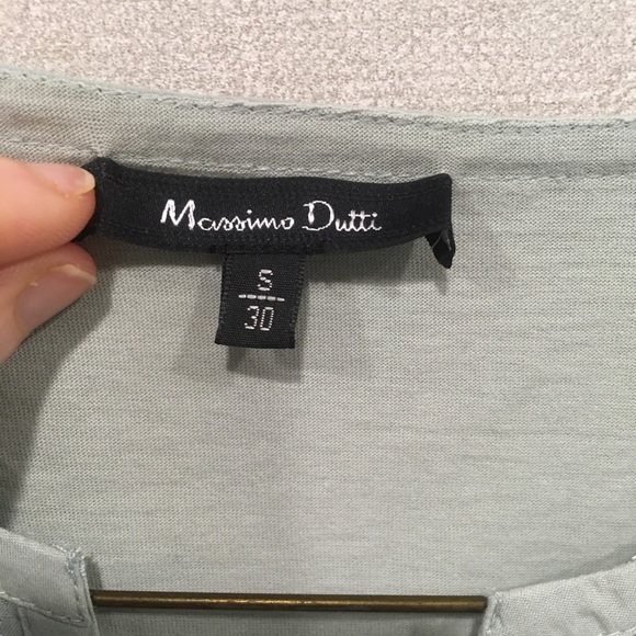 NWOT Massimo Dutti Capped-Sleeve Tee - Picture 2 of 4